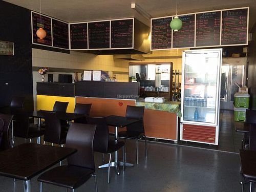 inside at Manny's Cafe in Shepparton