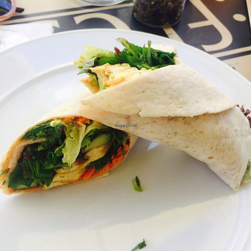 vegan wrap with smoked tofu at Refresh Restaurant - Re Fresh in Bratislava