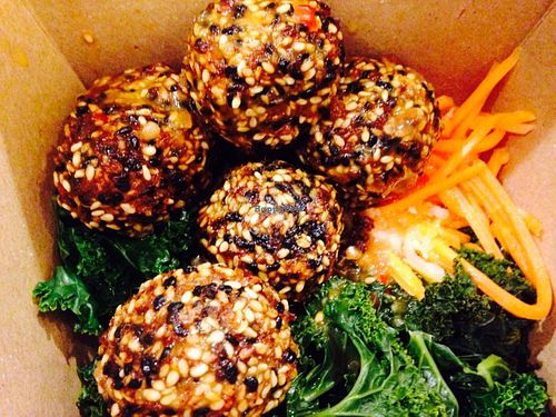 Sesame encrusted Japanese chicken bites at Native Foods - Penn Quarter in Washington