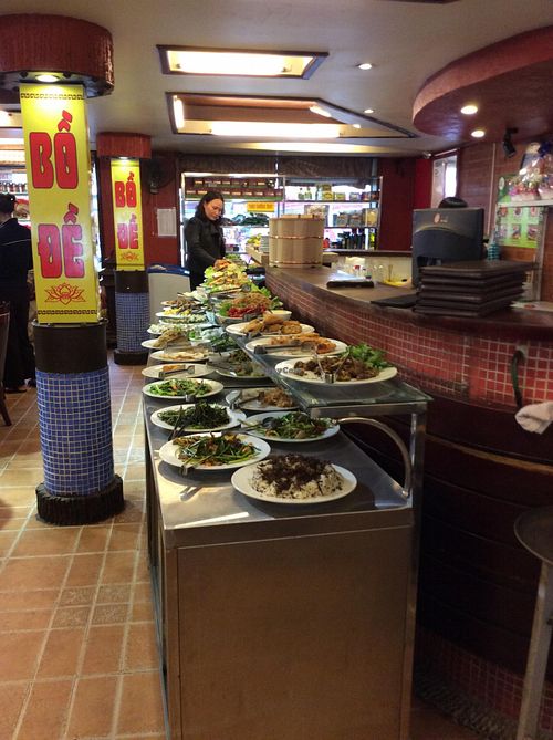 Buffet  at Bo De Chay - Market and Restaurant in Hanoi