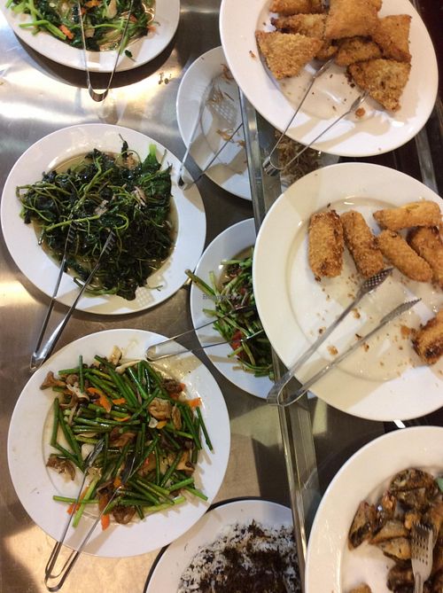 Buffet at Bo De Chay - Market and Restaurant in Hanoi