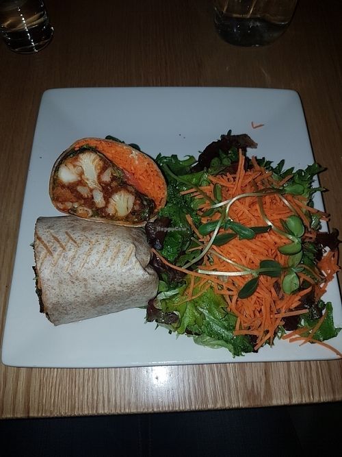 deep fried cauliflower wrap at Pure Kitchen - Richmond Rd in Ottawa