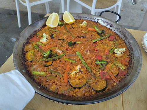 Vegetable Paella for two at Can 1907 Restaurant in Mallorca