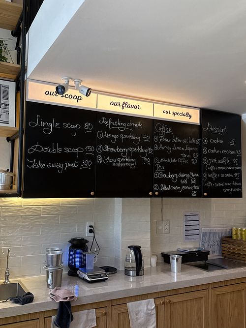 The bar   at Holy Moly Ice Cream in Ho Chi Minh City