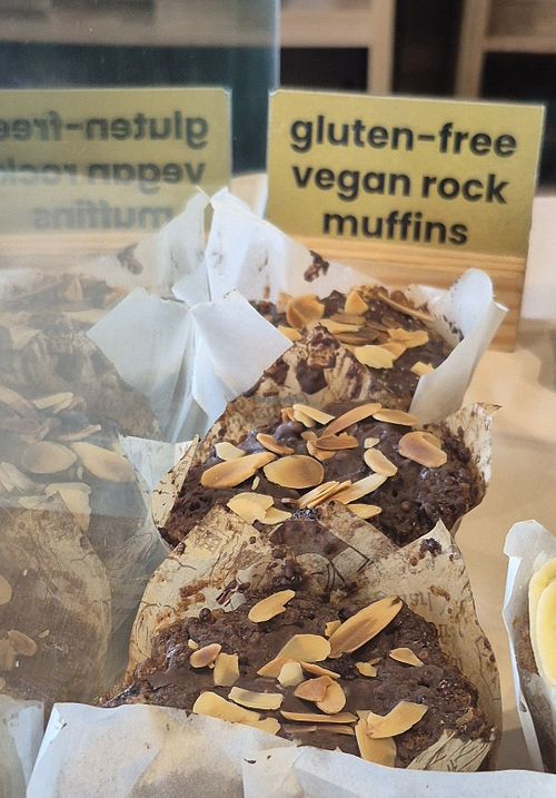 Gluten free vegan muffin at La Cafeteria in Plettenberg Bay