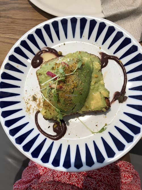 Avocado toast  at Flax & Kale - Placa Castella in Barcelona