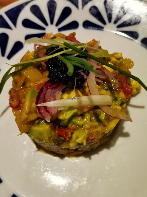 Avocado tartare  at Flax & Kale - Placa Castella in Barcelona