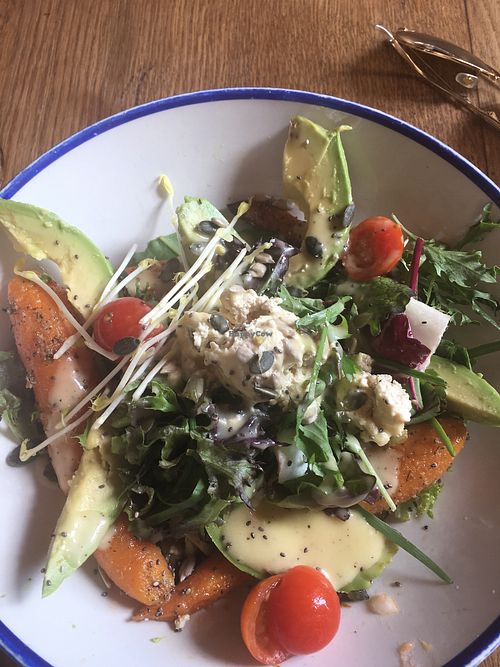 Carrot salad at Flax & Kale - Placa Castella in Barcelona