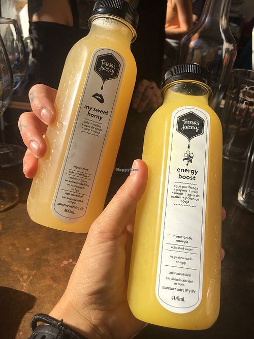 Delicious juices! at Flax & Kale - Placa Castella in Barcelona