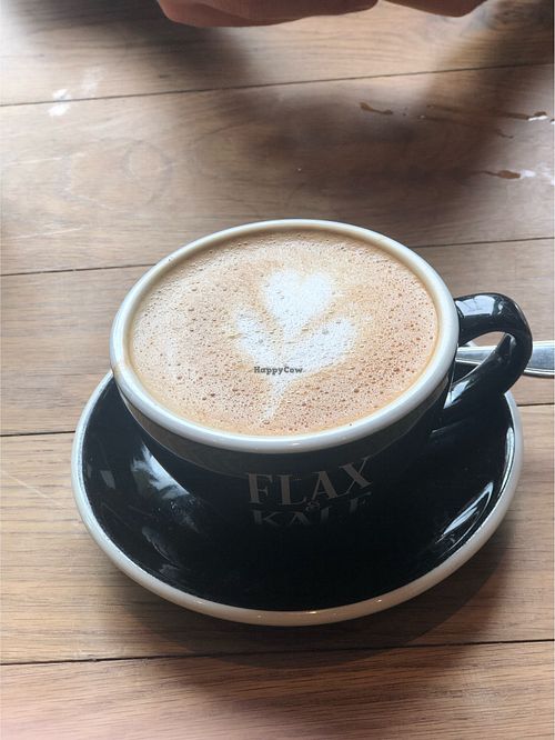 Vegan Latte  at Flax & Kale - Placa Castella in Barcelona