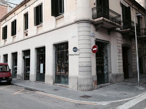 Outside at Flax & Kale - Placa Castella in Barcelona