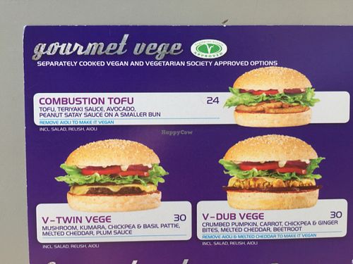 veggie burgers on offer at BurgerFuel in Dubai