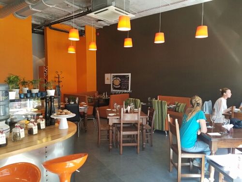 inside at Green Pumpkin in Riga