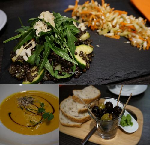 Lunch of the day (vegan). at Green Pumpkin in Riga