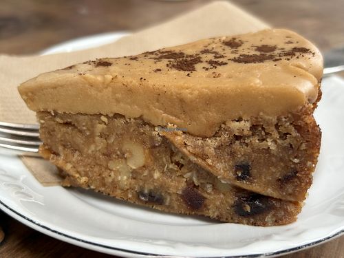 Walnut and fudge VG cake   at The Shroom Room in Christchurch