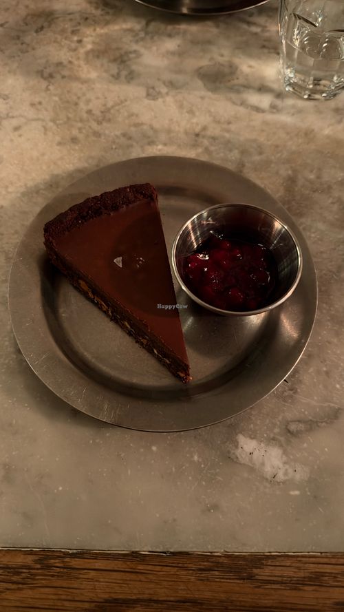 Vegan chocolate cake  at Cafe Stamba in Tbilisi