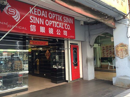 You can find the entrance near to this shop. at Einstein Cafe in Kuala Lumpur