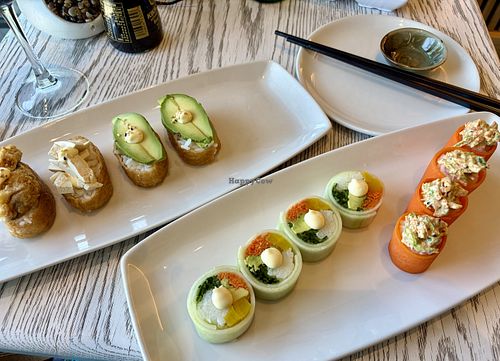 Vegan sushi  at Aiko Sushi Riverlands in Cape Town