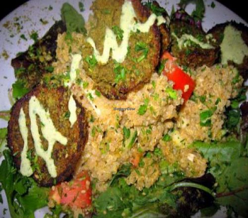 falafel quinoa and juice and java by brittany at Juice and Java in Miami Beach