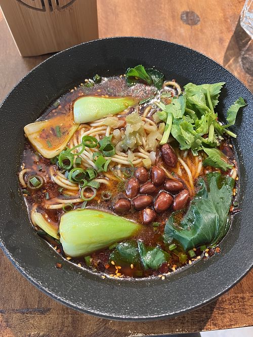 Little noodles (specify vegan), very spicyy  at Little Noodle Hut  in Vienna