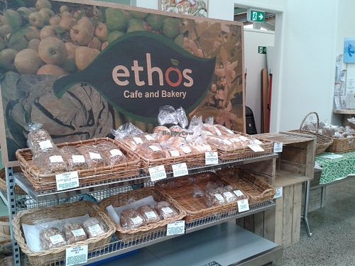 Ethos organic bakery in East West Organics supermarket and cafe at Huckelberry Cafe in Auckland