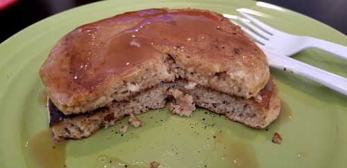 The Sunday Brunch Pancakes are amazing!! at Soul Vegetarian in Tallahassee