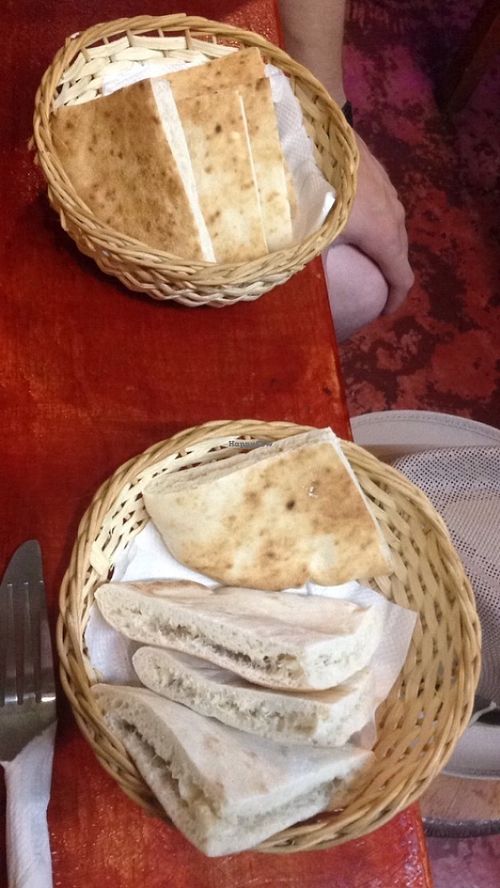 Pita Bread at Falafel Nessya in Playa Del Carmen