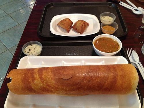 masala dosa & somosas at Sri Garuda Vilas in Norcross