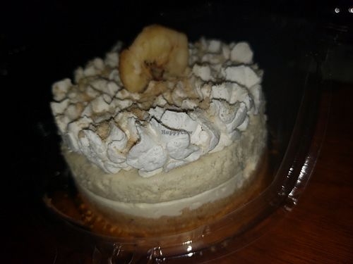 Banana cream cake (mini) at Karma Baker in Westlake Village