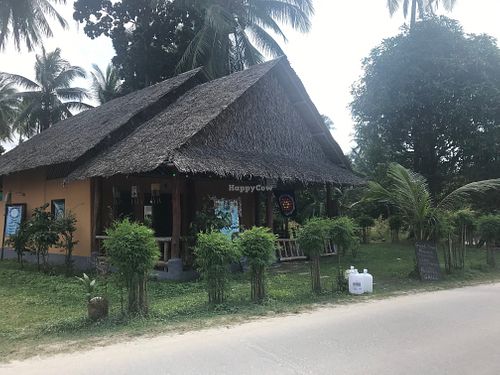 Restaurant seen from the street at Akasha Home Restaurant in Koh Phangan