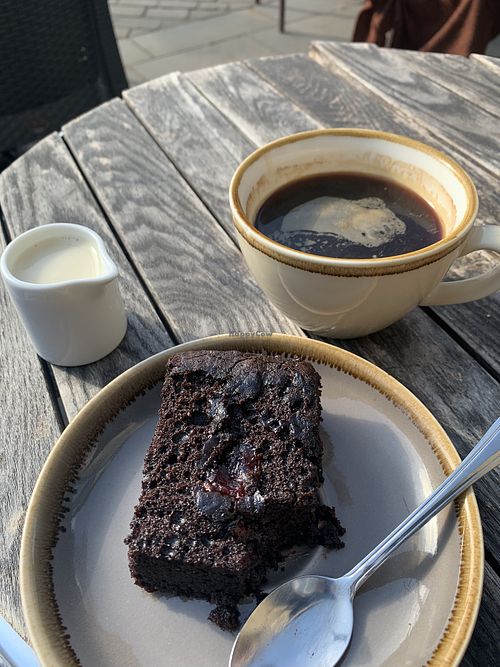 Gf vegan cherry brownie   at Saker Wholefoods in Hebden Bridge