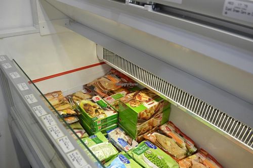 frozen section at Kailash Parbhat Super Market in Dubai