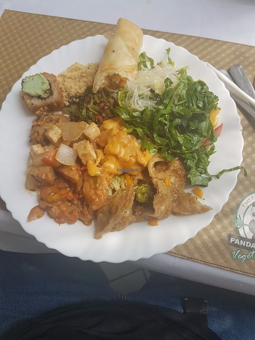 This delicious plate of food was R$24 at Panda Vegan Restaurant in Sao Paulo
