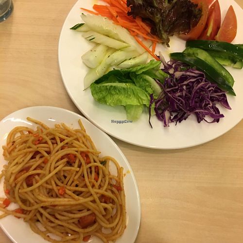 spaghetti and salad (weekend evening buffet) at Sky Hotel Kota Kinabalu - Green Table in Kota Kinabalu