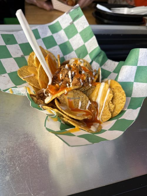 buffalo chik’n bac’n ranch nachos   at Trailer Trash Chili Dogz - Pop-up in York