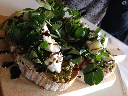 Vegan Pesto & cream cheese sandwich  at Painted Elephant in Newcastle Upon Tyne