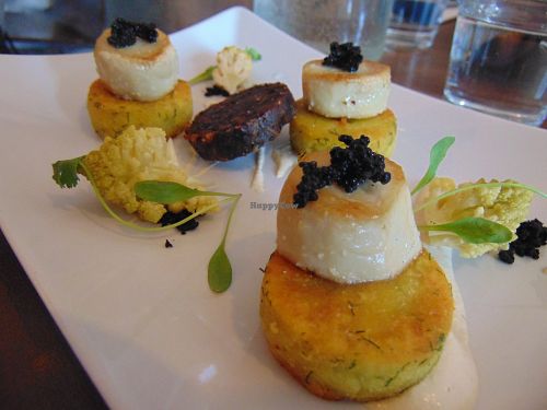 Scallops (dinner menu) at Coca Sova in Dublin