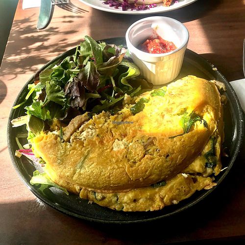 Chickpeas omelette  at Coca Sova in Dublin