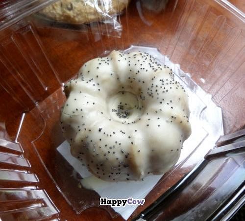 Very yummy vegan scone at New Frontiers Natural Marketplace in Solvang