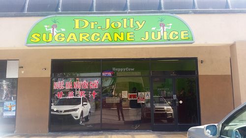 outside at Dr. Jolly Sugarcane Juice in Rosemead