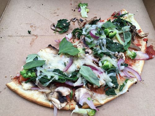 When you’re too hungry to shoot the whole pizza!  :) at Pizza Letna in Prague