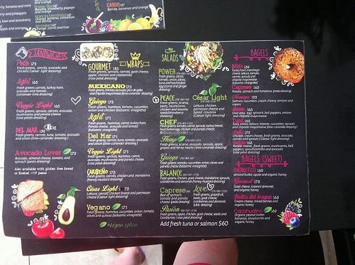 Menu at La Cuisine in Cozumel