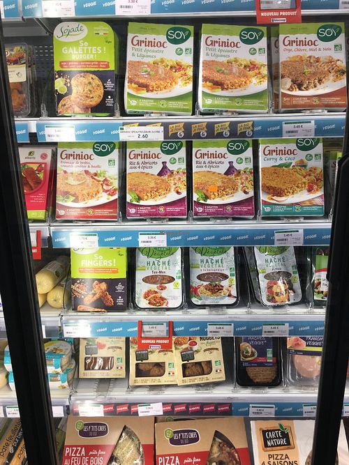 Vegan products  at Biocoop L'Onde Bio in La Londe-les-maures