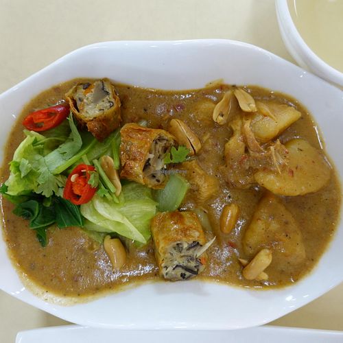 Thai massaman curry at Onn Vegetarian 安顺素食 in Central Singapore