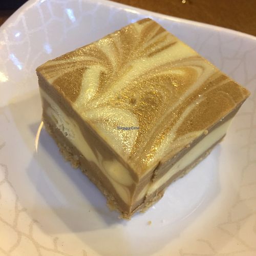 Coffee cheese cake (lacto-vegetarian) at Veggie Family 素食一家 in Kowloon