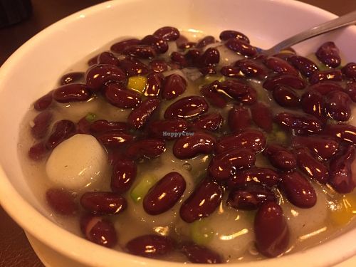 Red kidney beans and Chinese Yam at Veggie Family 素食一家 in Kowloon
