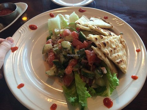 Jerusalem salad at Green Fields Organic Bistro in Delray Beach