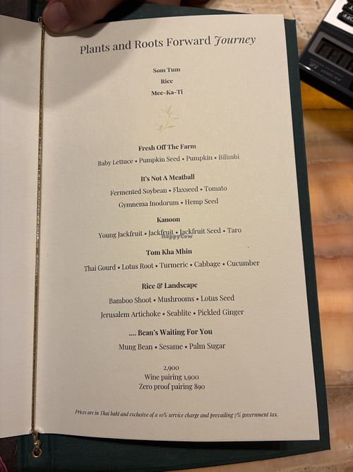 Partial tasting menu  at Sra Bua in Bangkok