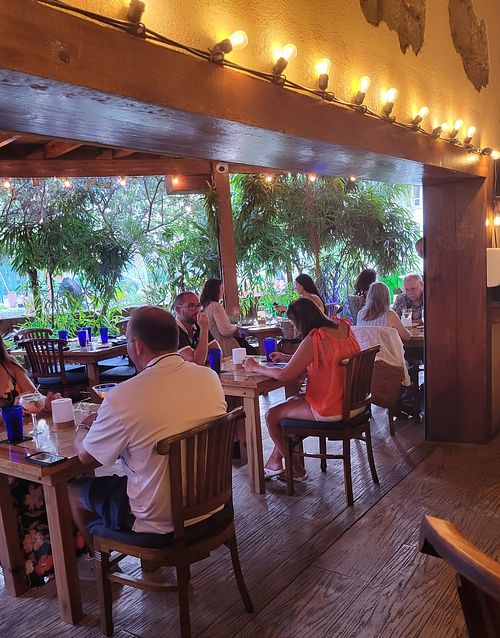 Inside seating at Yemanja Woodfired Grill in Oranjestad