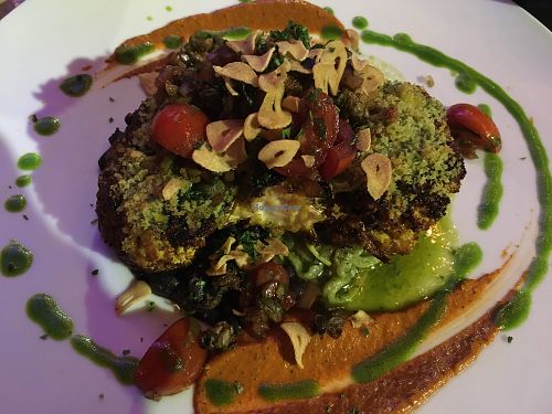 Cauliflower Steak at Yemanja Woodfired Grill in Oranjestad